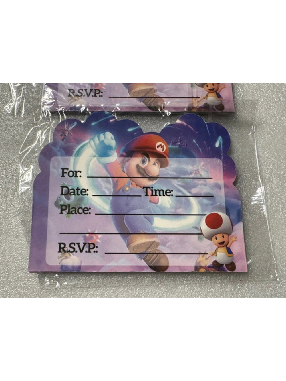 Mario Birthday Invitation Cards 20 total